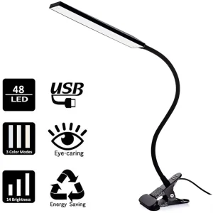 5W LED Clip on Desk Lamp with 3 Modes