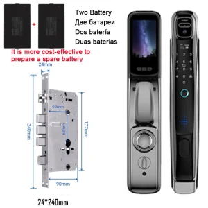 Wifi Tuya APP Face Recognition Smart Door Lock